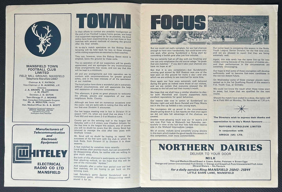 1977 Oct 29 Mansfield V Notts