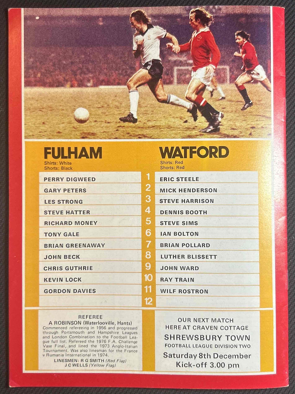 Thumbnail: Fulham V Watford