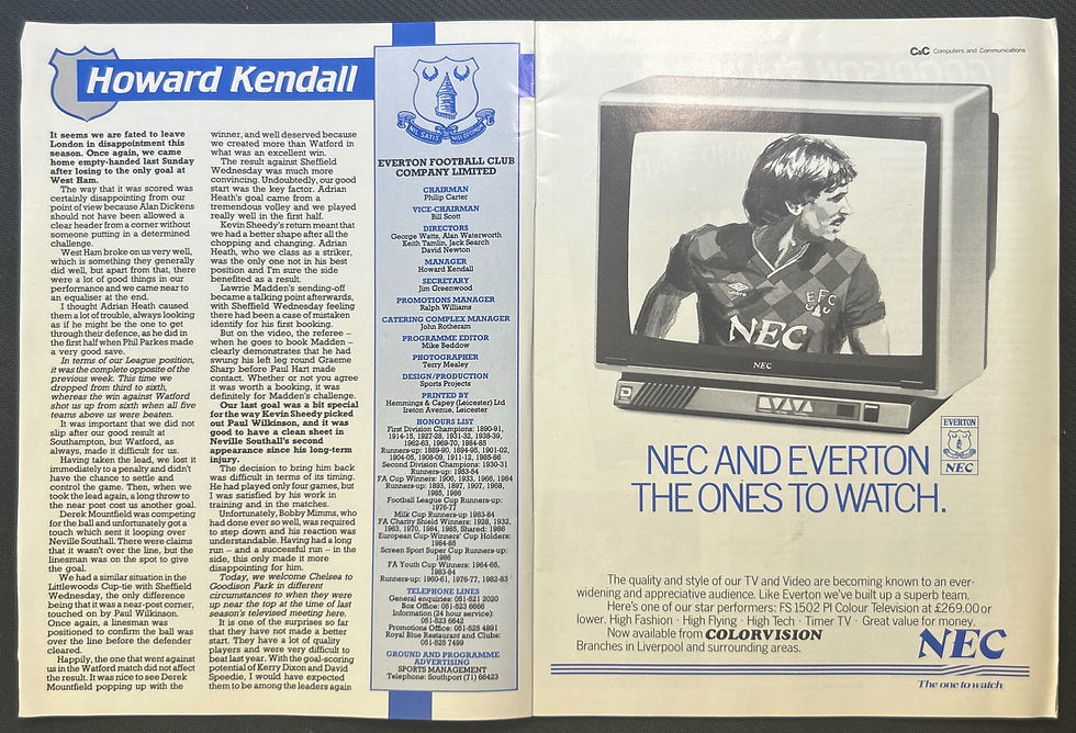 Thumbnail: 1986 Nov 8 Everton V Chelsea
