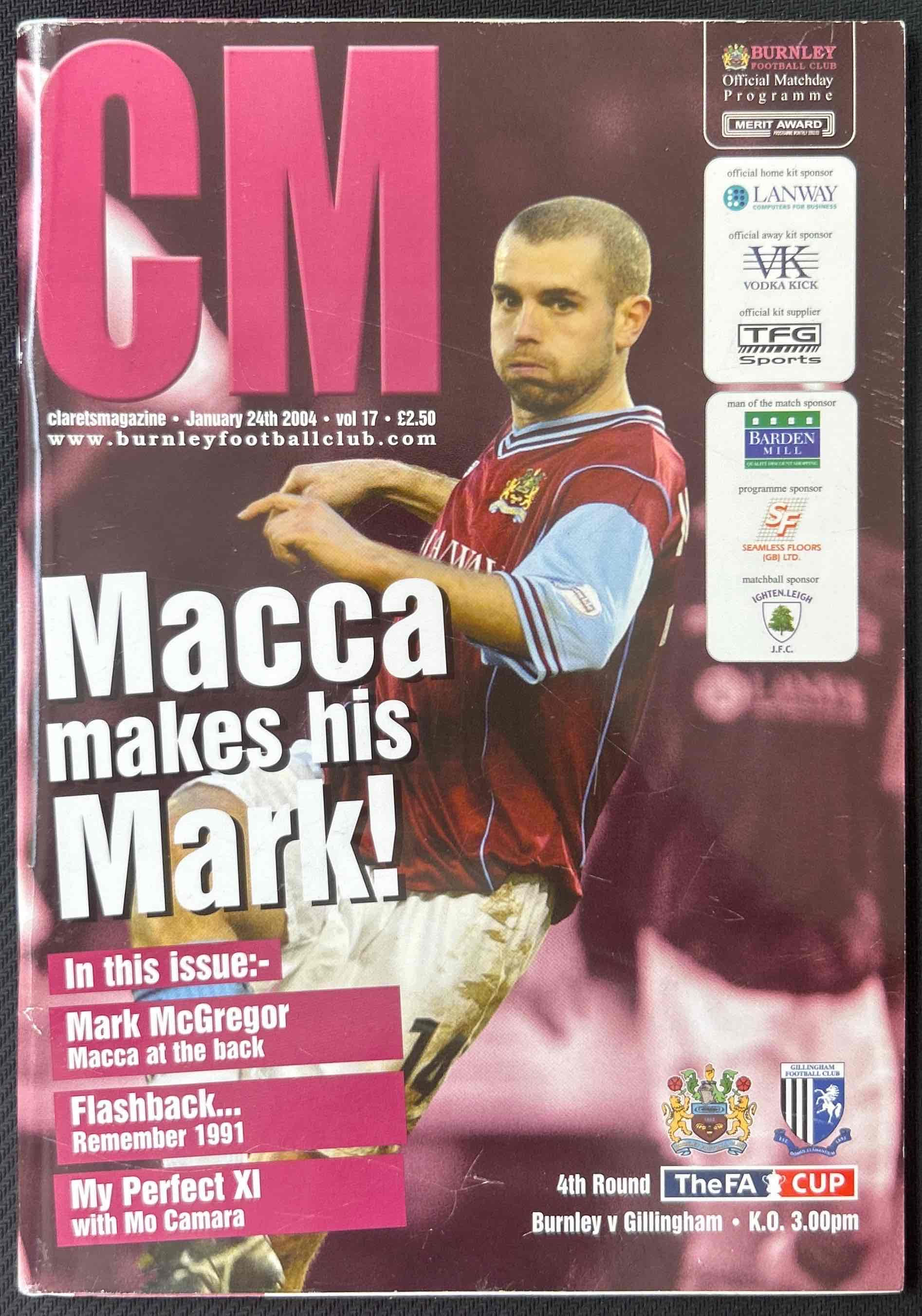 Burnley V Gillingham