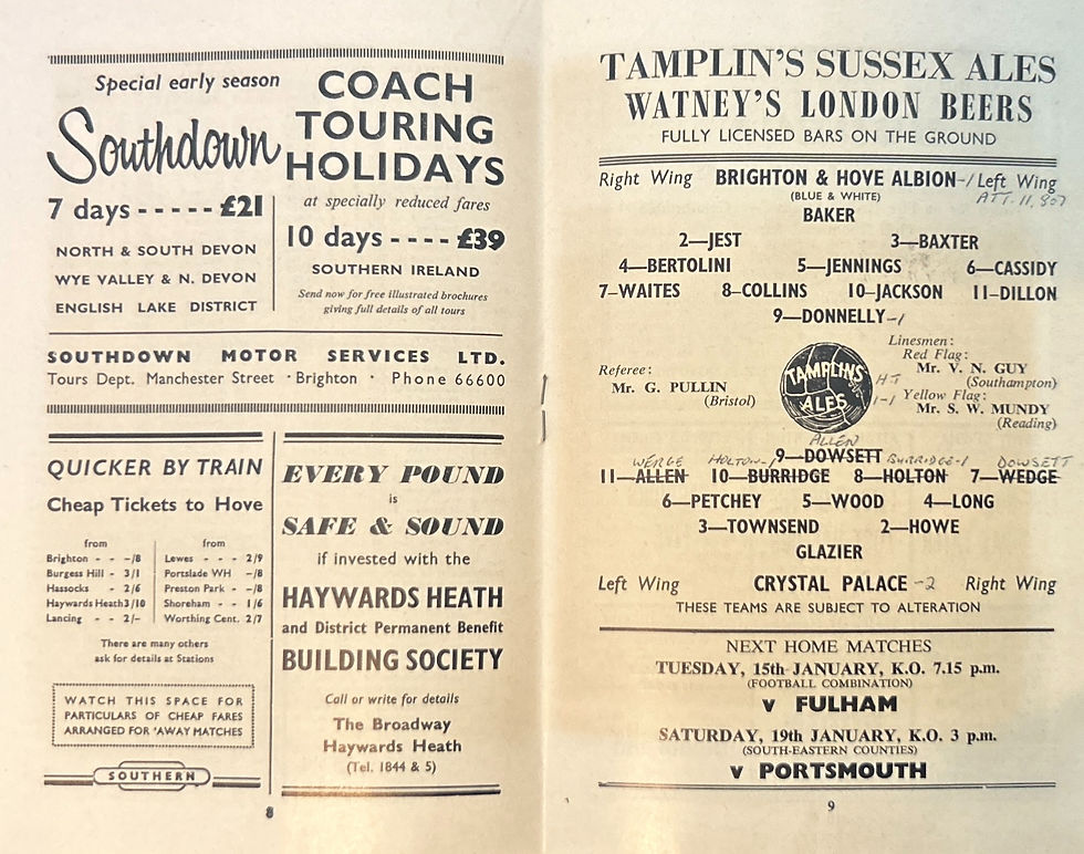 Thumbnail: Brighton Football Programmes