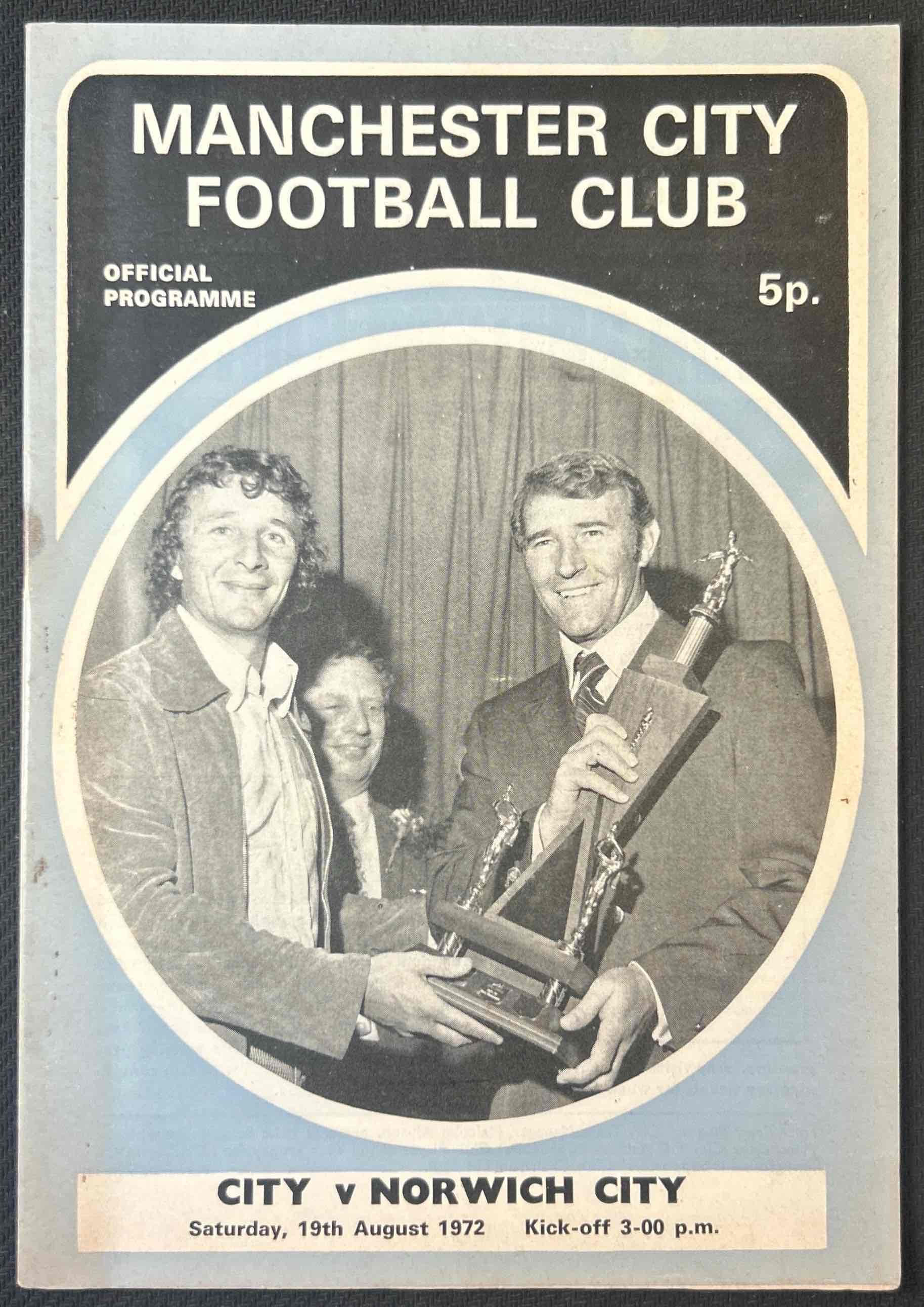1972 Aug 19 Man City V Norwich