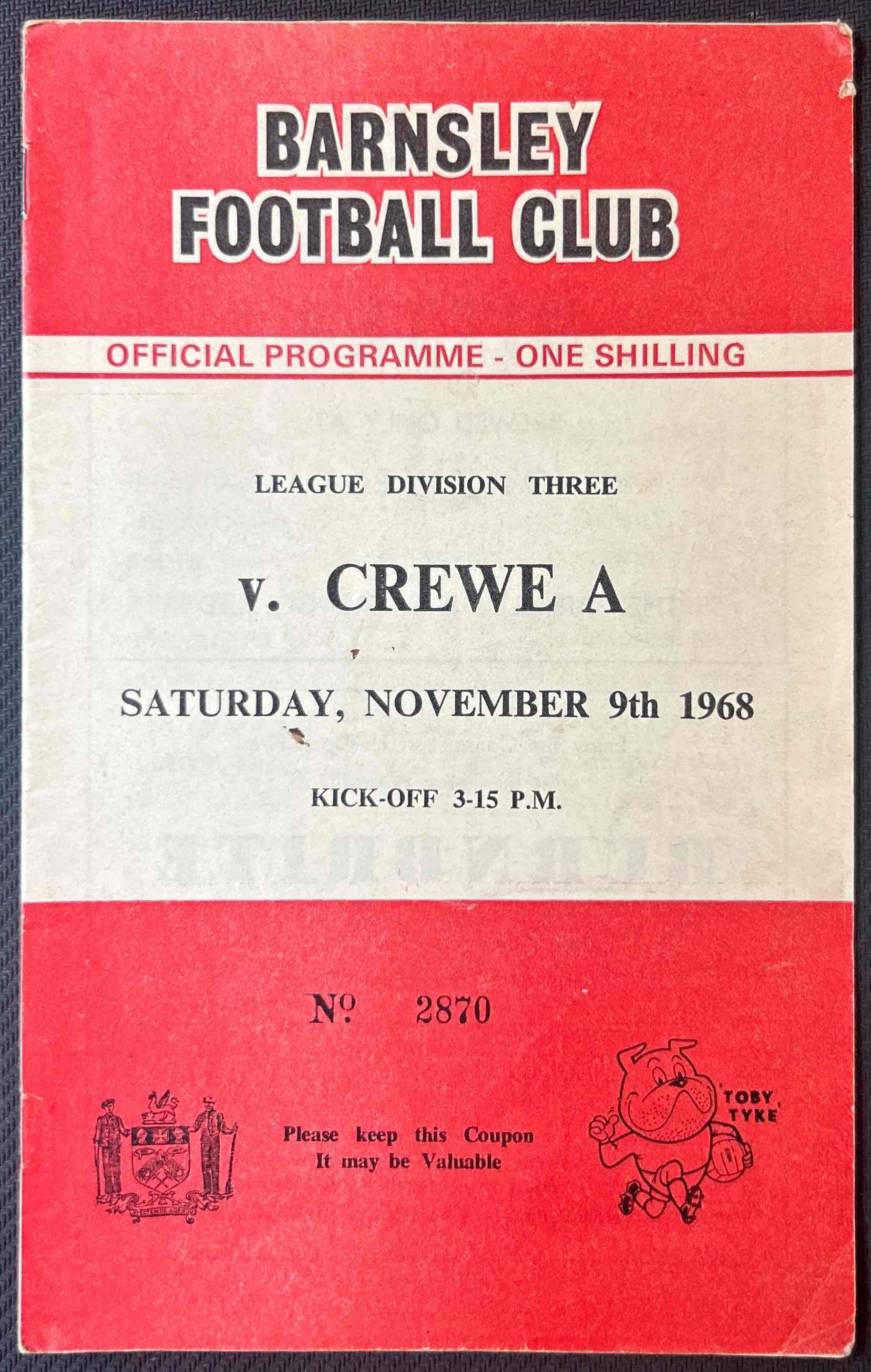 Barnsley V Crewe