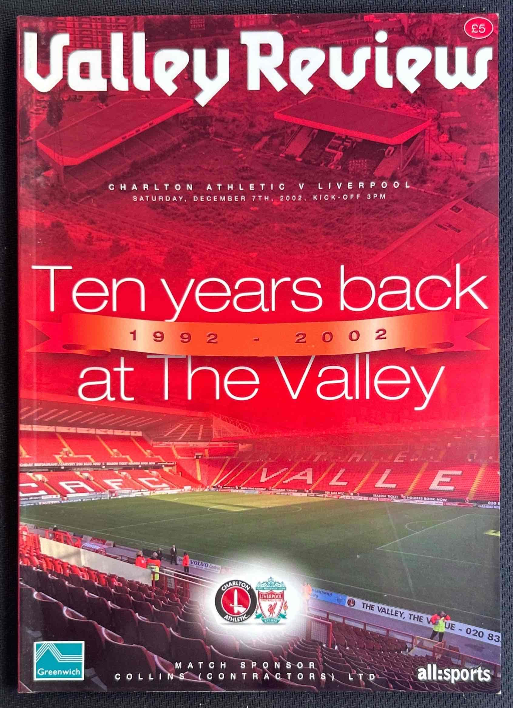 Charlton V Liverpool