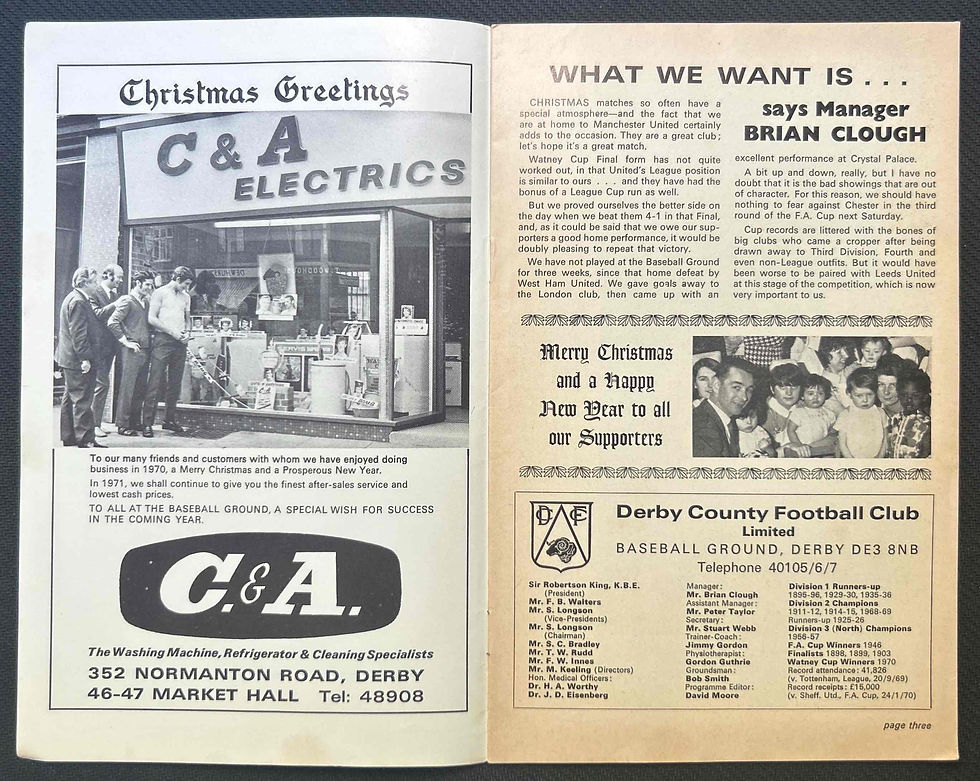 Thumbnail: 1970 Dec 26 Derby V Man United