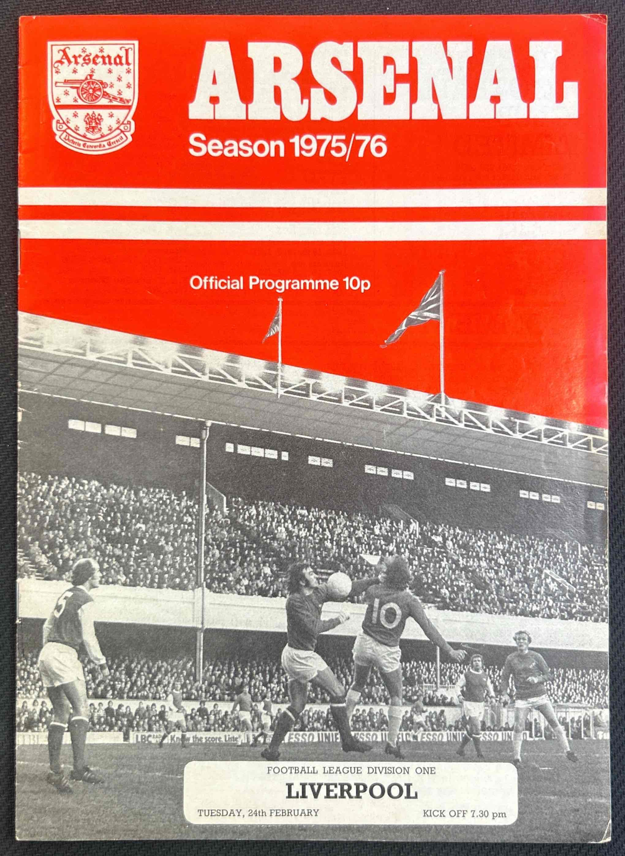 1976 Feb 24 Arsenal V Liverpool