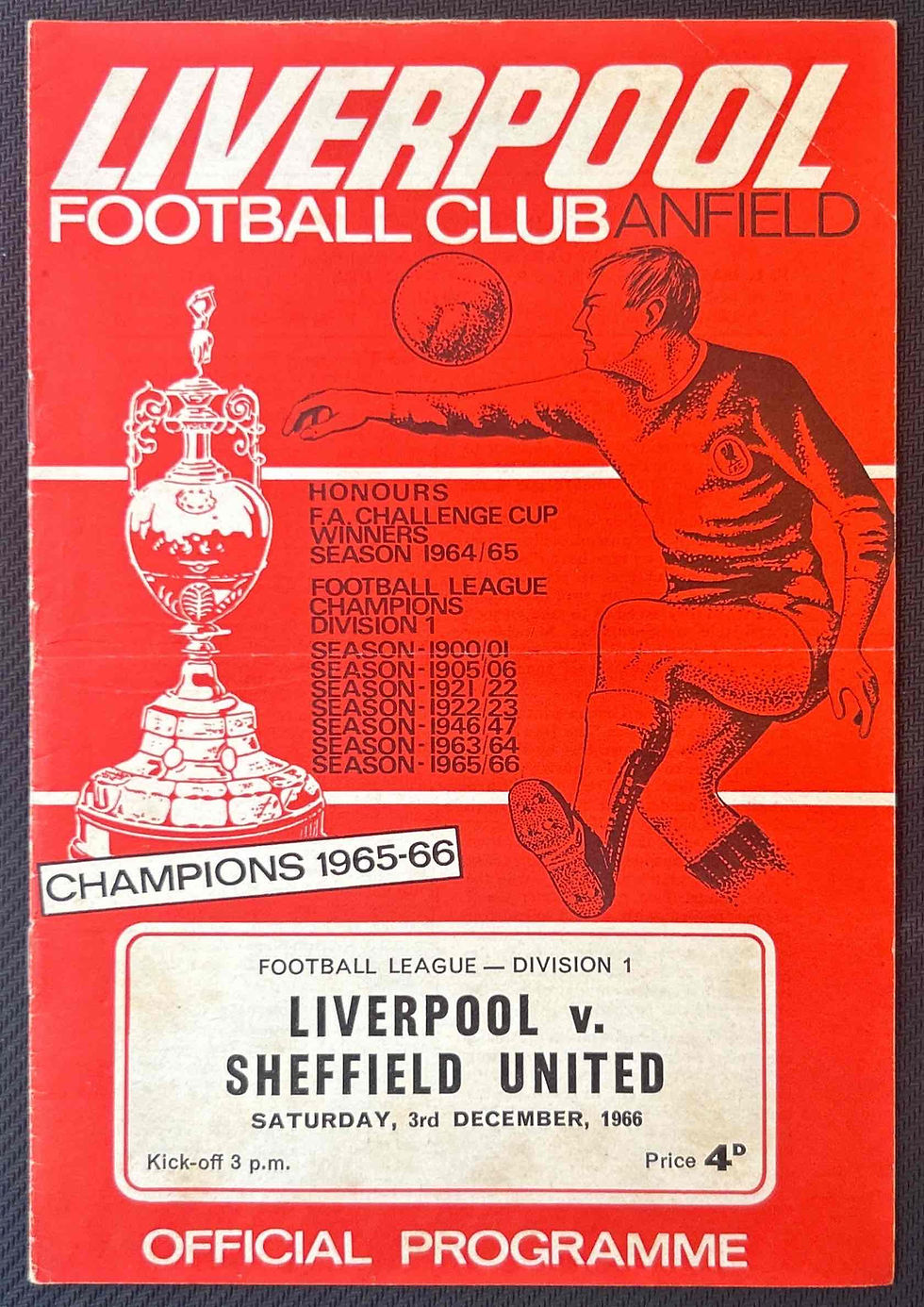 Liverpool Football Programme