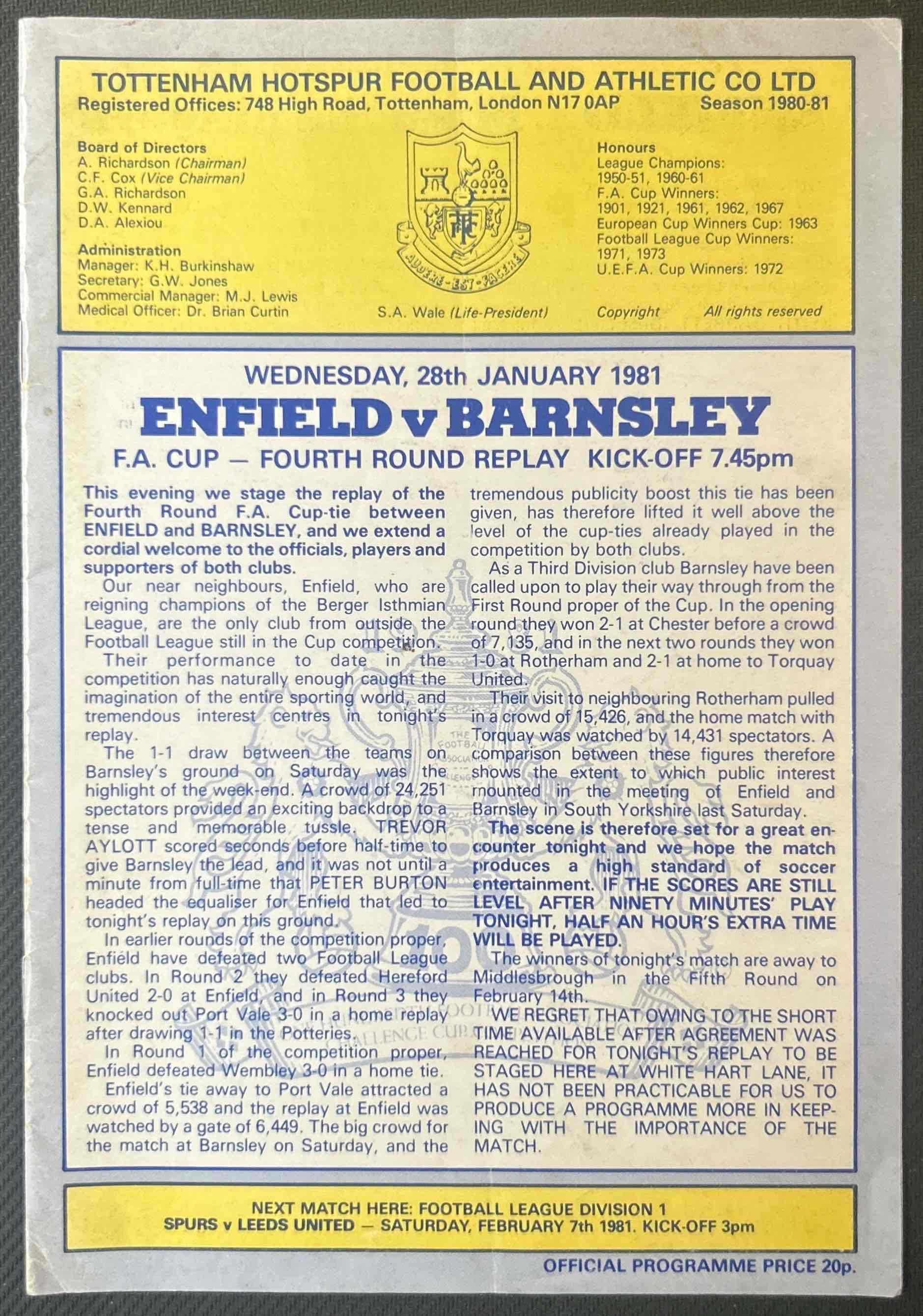Enfield V Barnsley