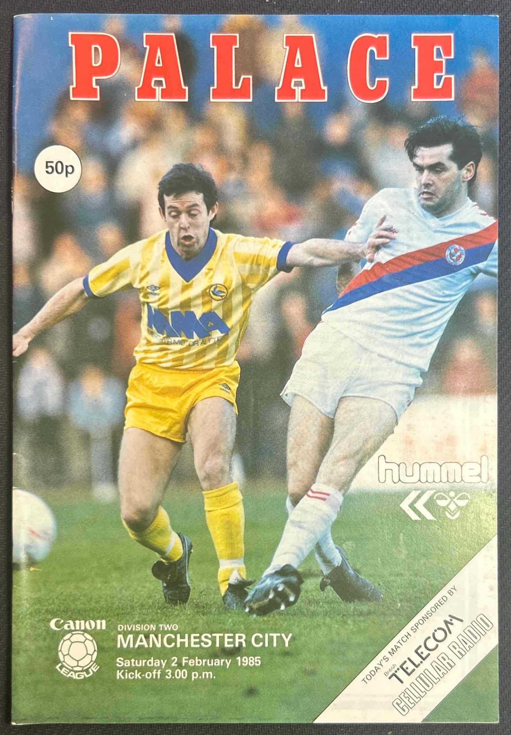1985 Feb 2 Crystal Palace V Man City