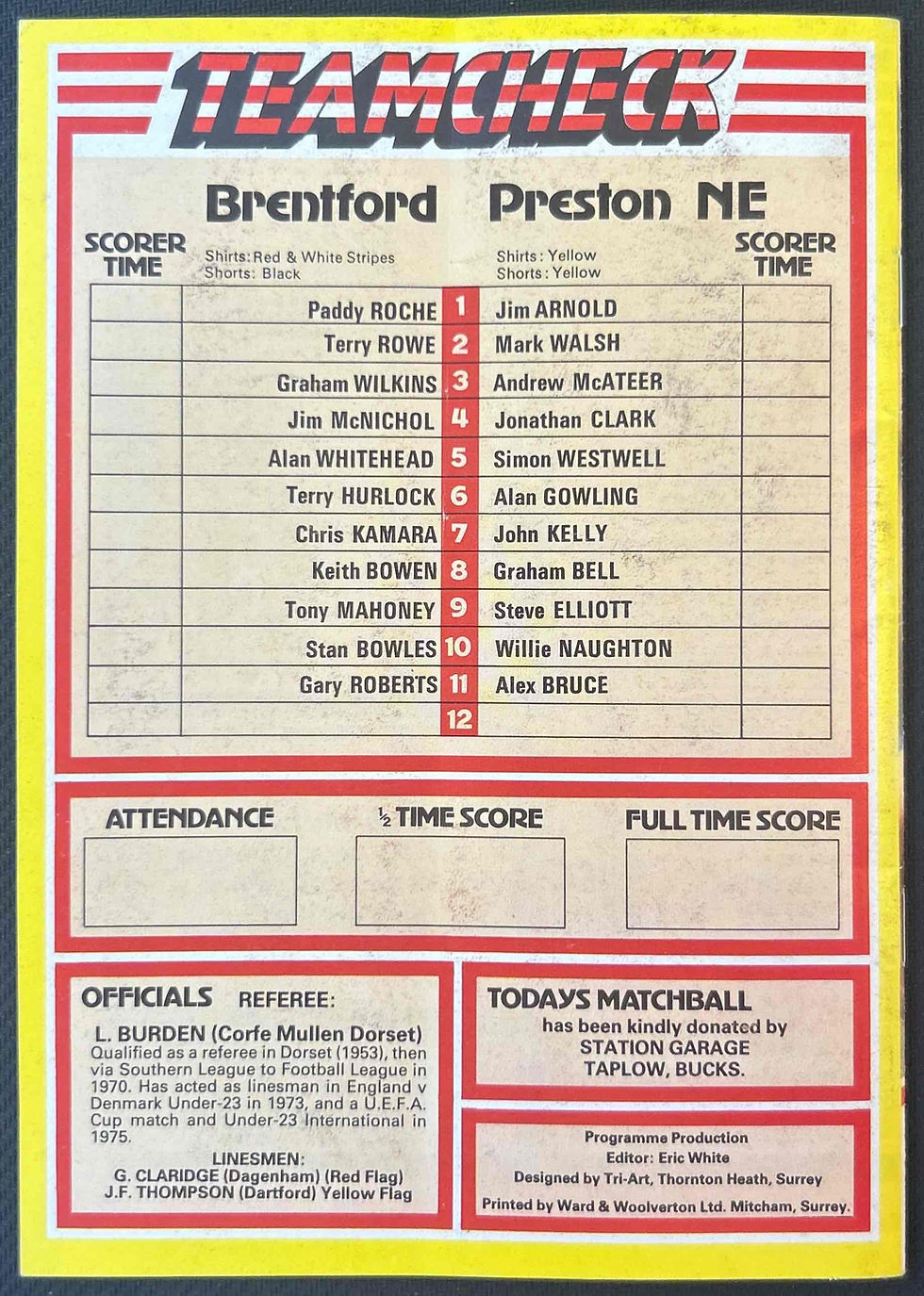Thumbnail: Brentford V Preston North End