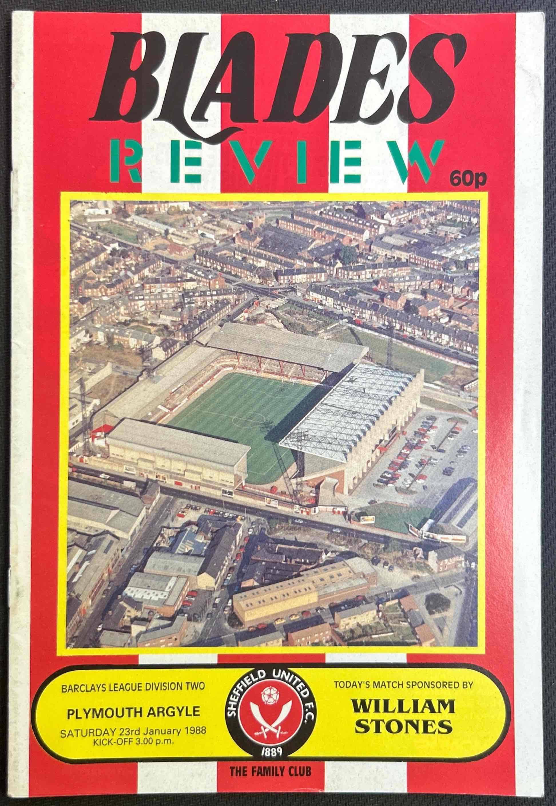 1988 Jan 23 Sheffield United V Plymouth