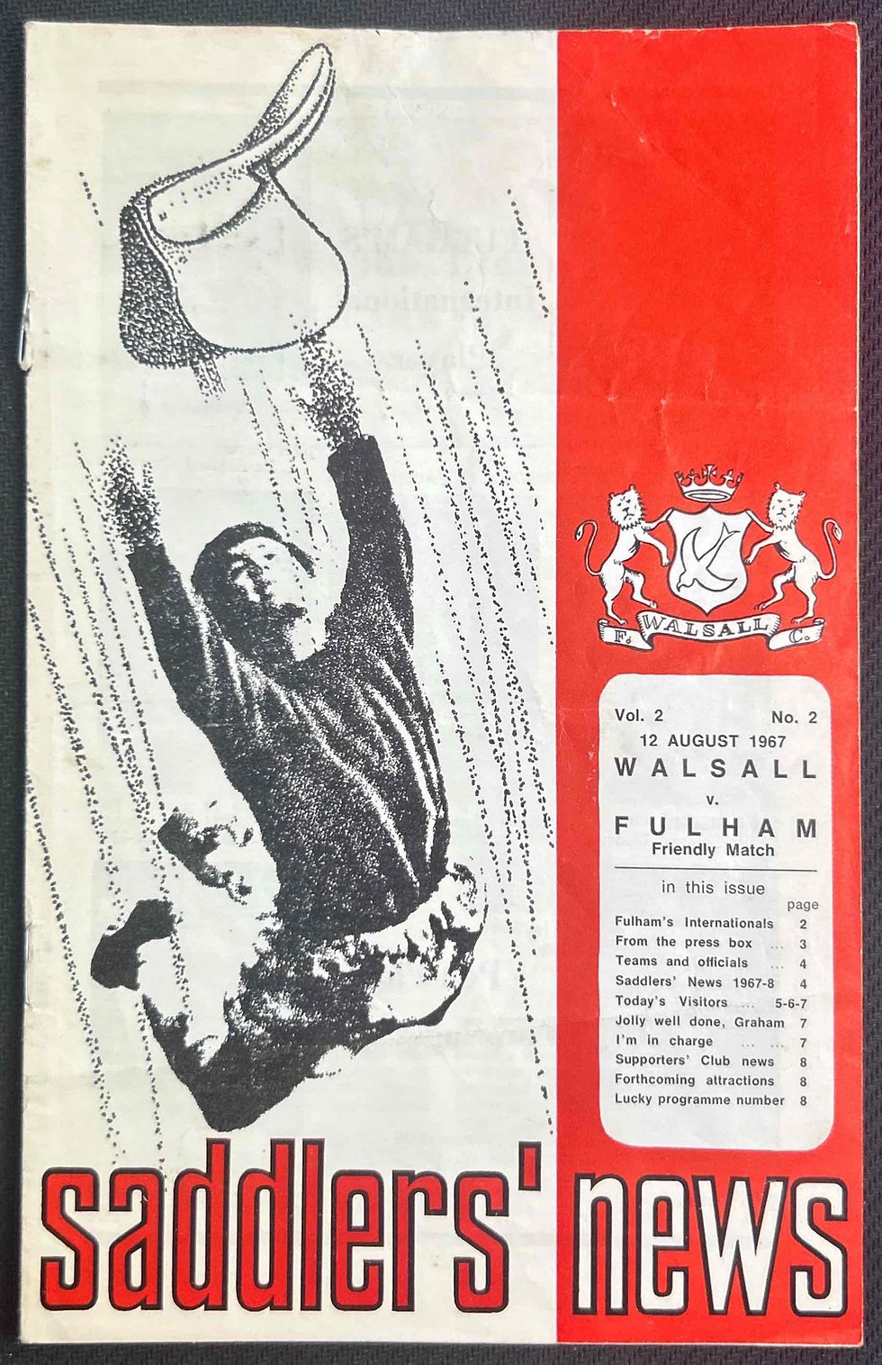 1967 Aug 12 Walsall V Fulham
