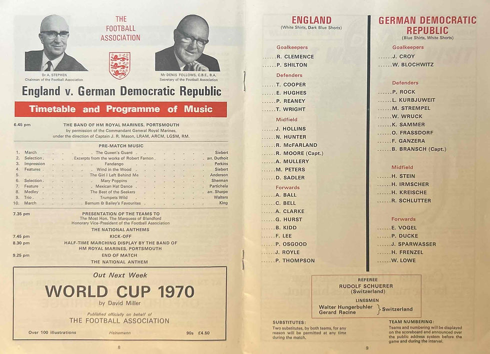 Thumbnail: England Football Programme