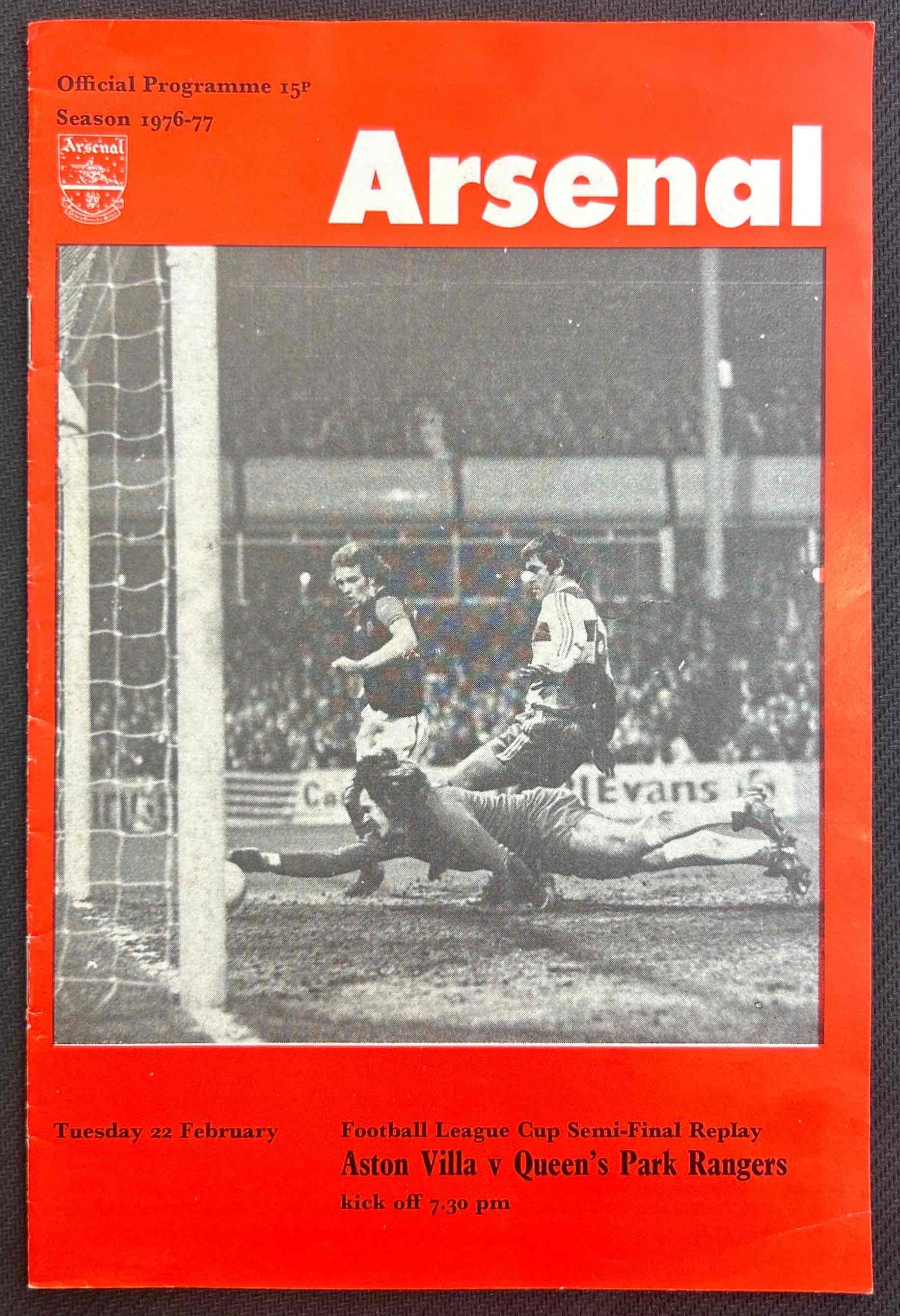 1977 Feb 22 Arsenal V QPR