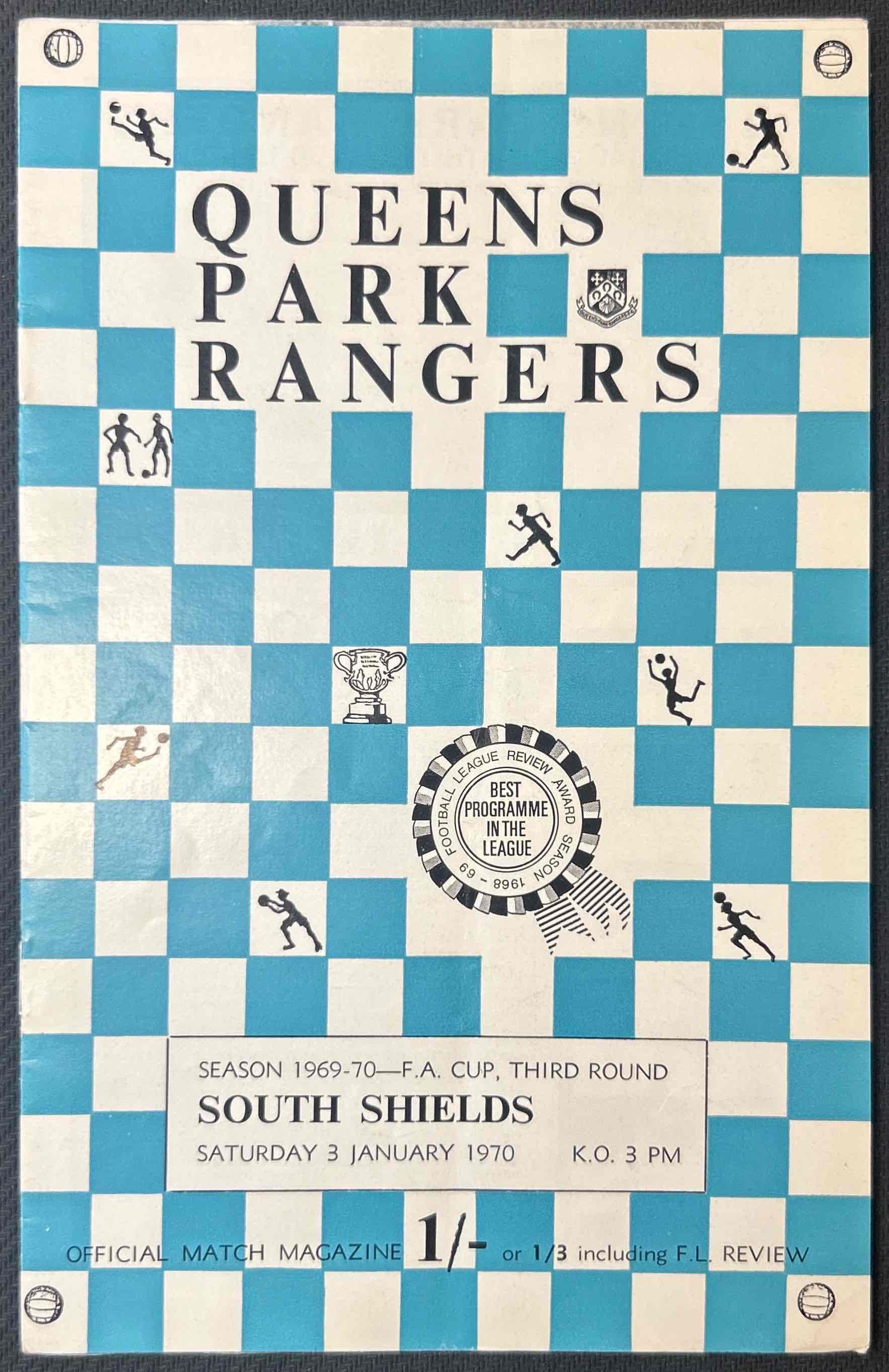 1970 Jan 3 QPR V South Shields