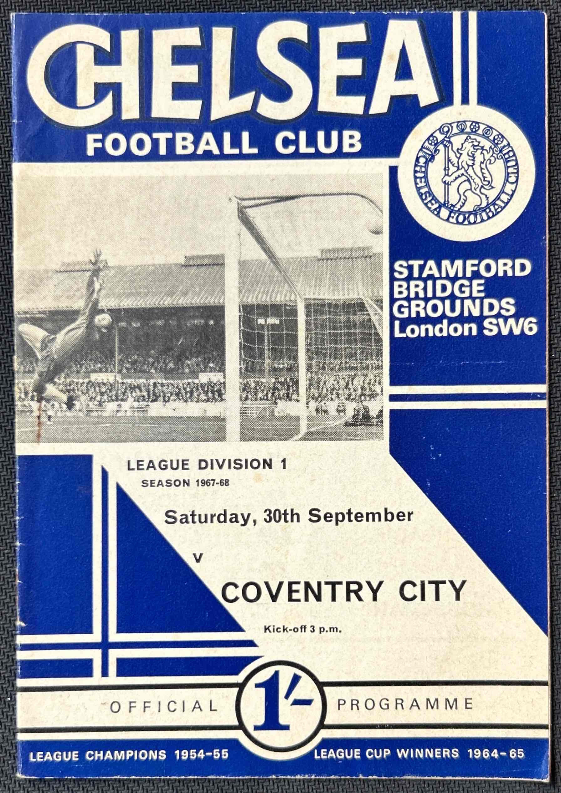 1967 Sep 30 Chelsea V Coventry