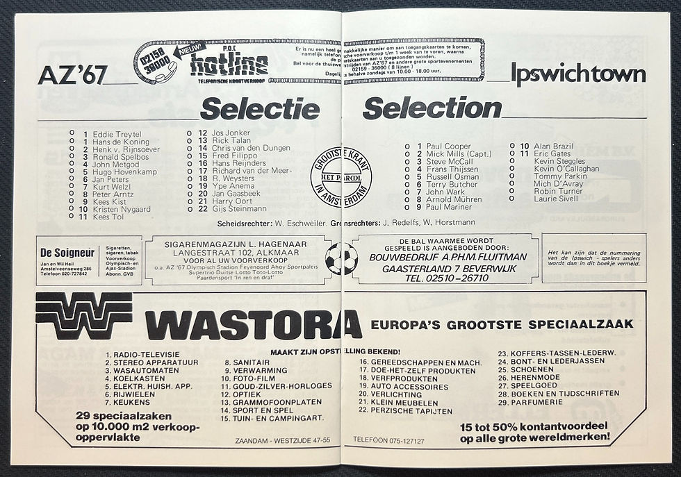 Thumbnail: 1981 May 20 AZ Alkmaar V Ipswich