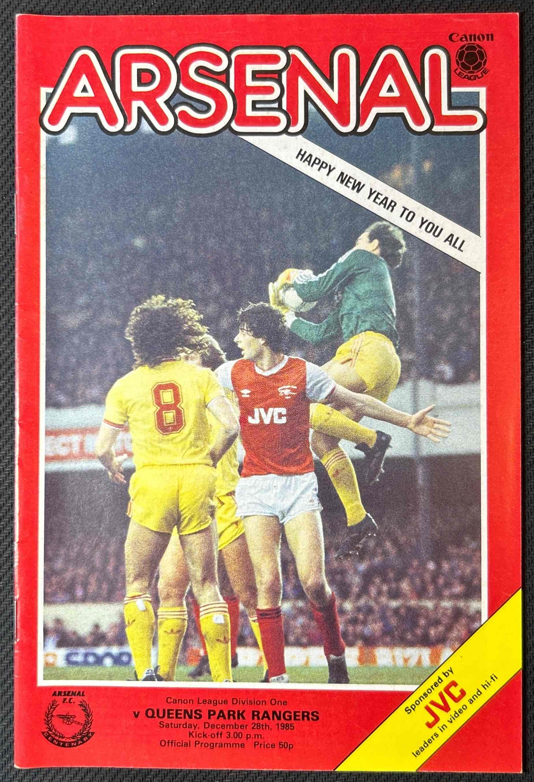 1985 Dec 28 Arsenal V QPR