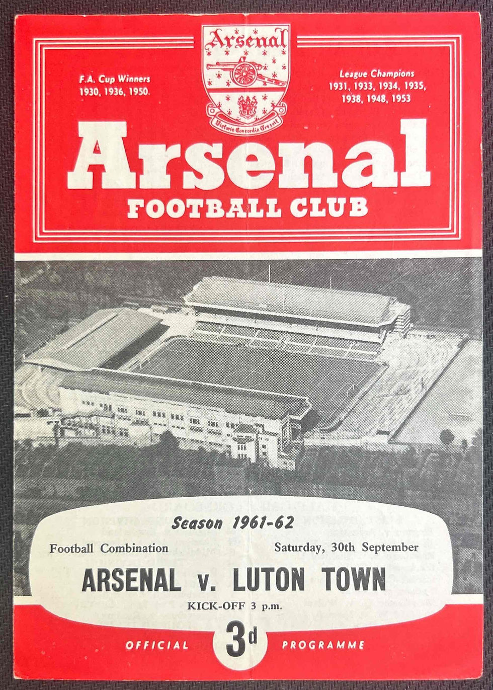 1961 Sep 30 Arsenal V Luton