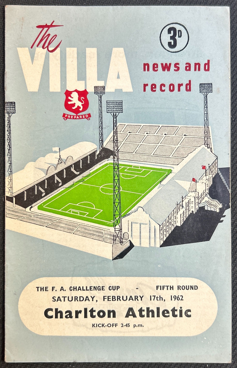 1962 Feb 17 Aston Villa V Charlton