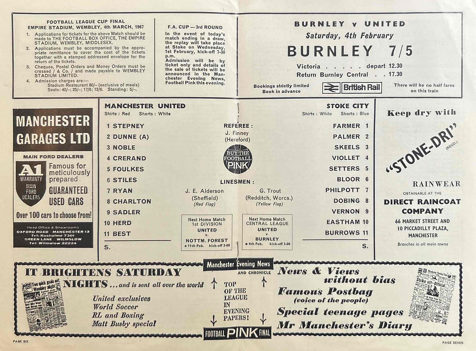 Thumbnail: 1967 Jan 28 Man United V Stoke