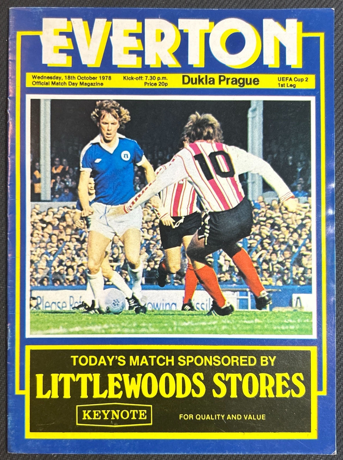 1978 Oct 18 Everton V Dukla Prague