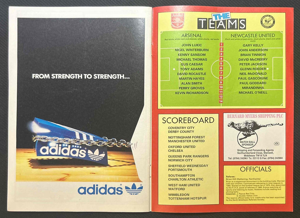 Thumbnail: 1988 Mar 19 Arsenal V Newcastle