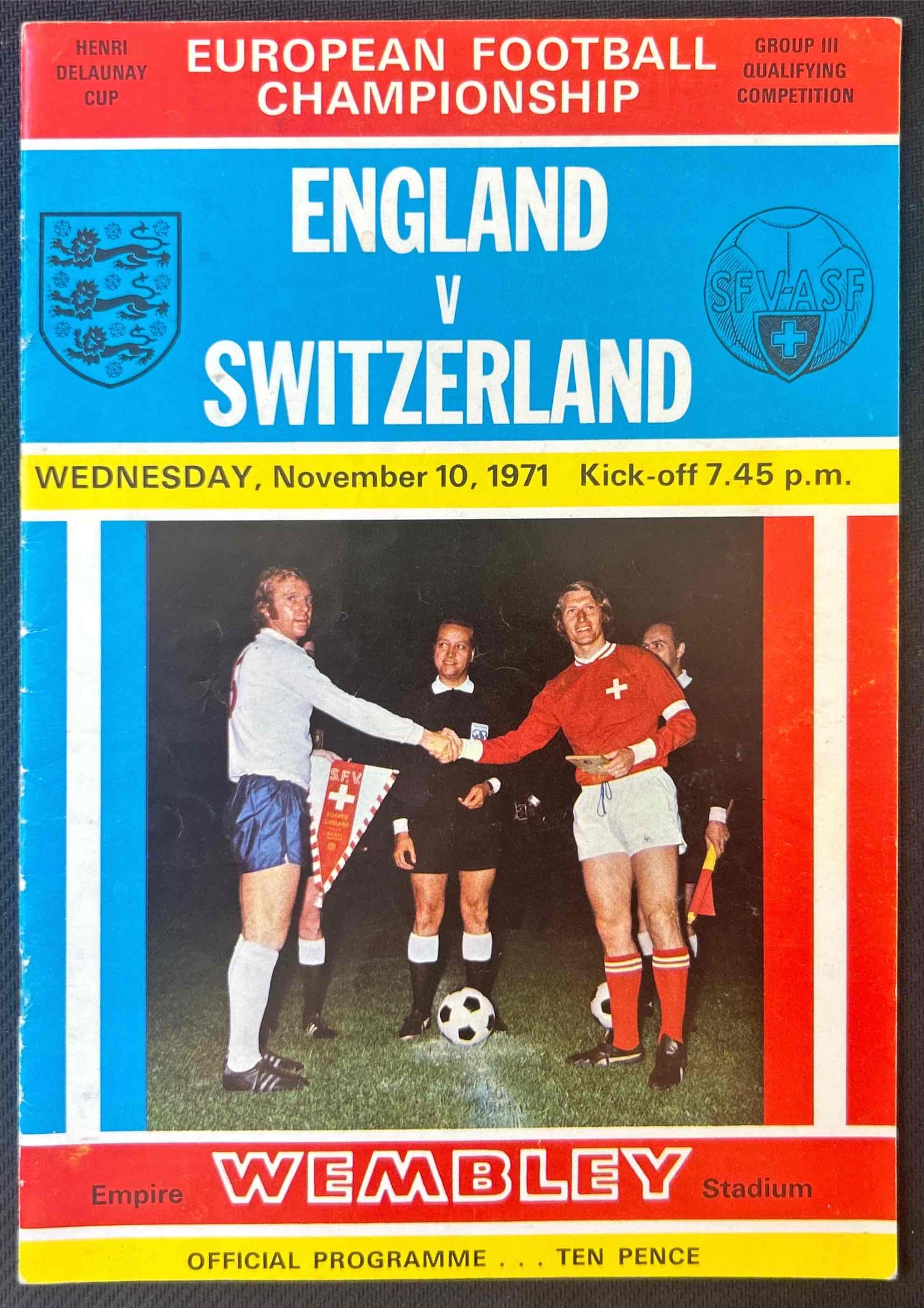 England V Switzerland