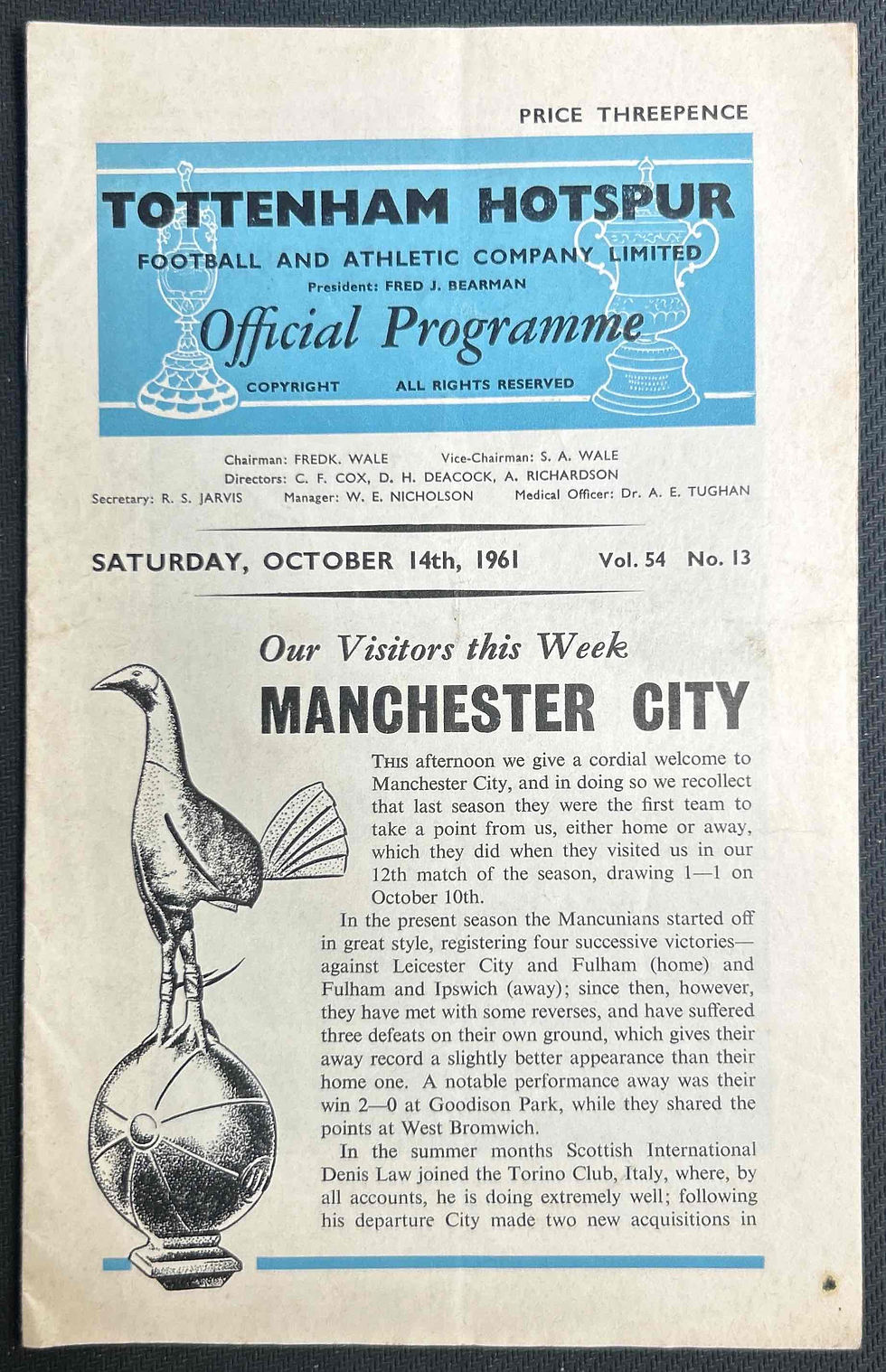 Tottenham V Man City