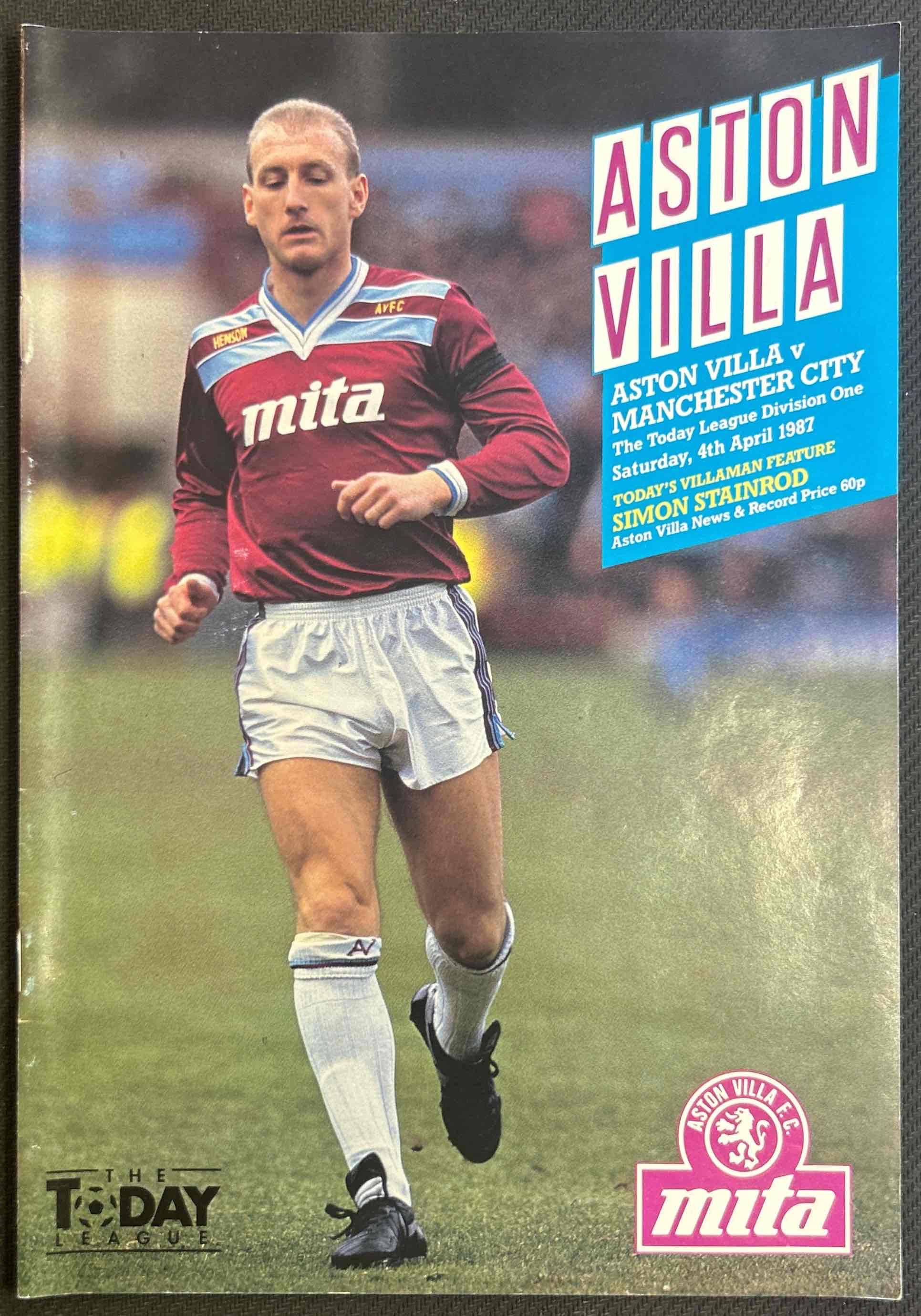 1987 Apr 4 Aston Villa V Man City