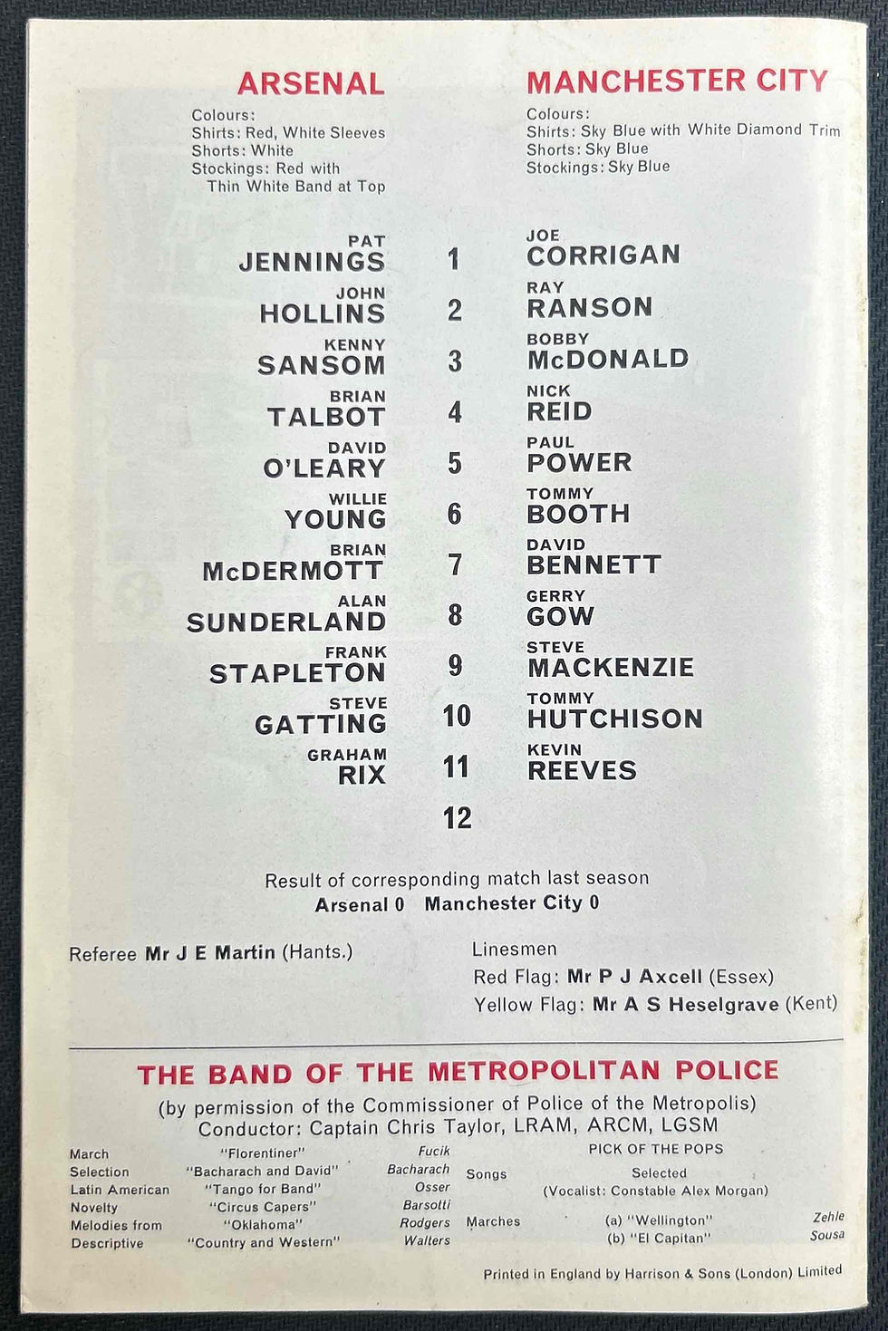 Thumbnail: 1981 Feb 24 Arsenal V Man City