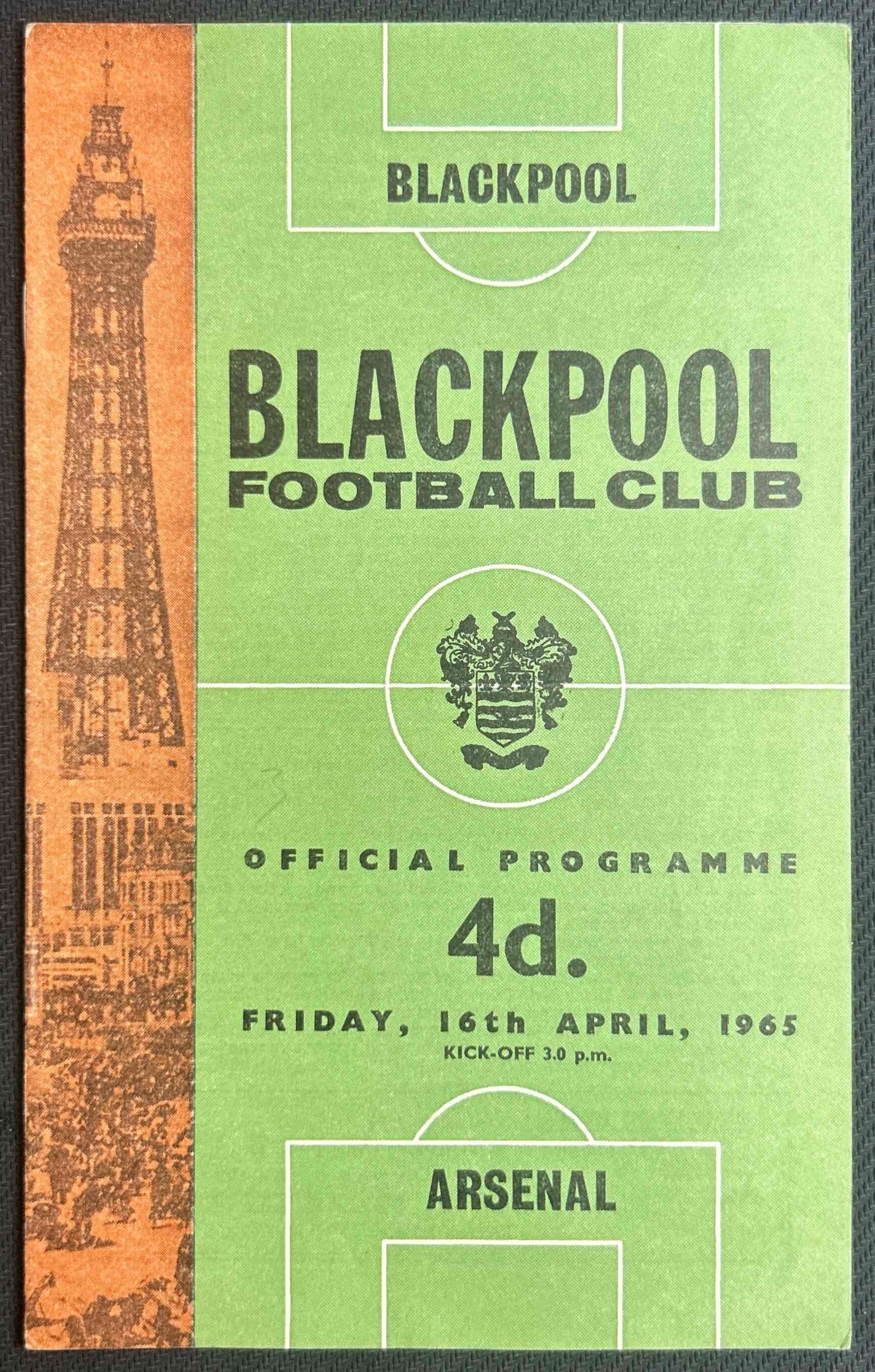 1965 Apr 16 Blackpool V Arsenal