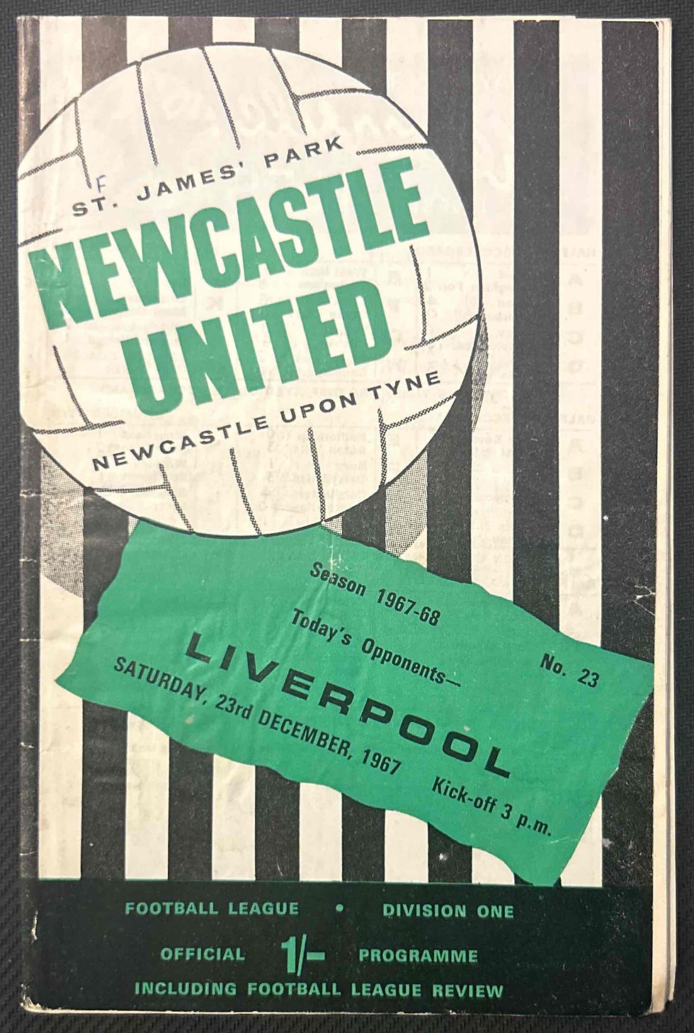 Newcastle Football Programme