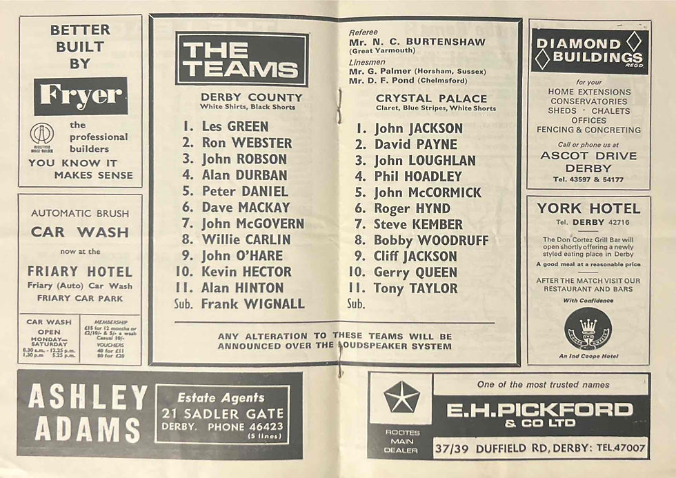 Thumbnail: Derby Football Programme