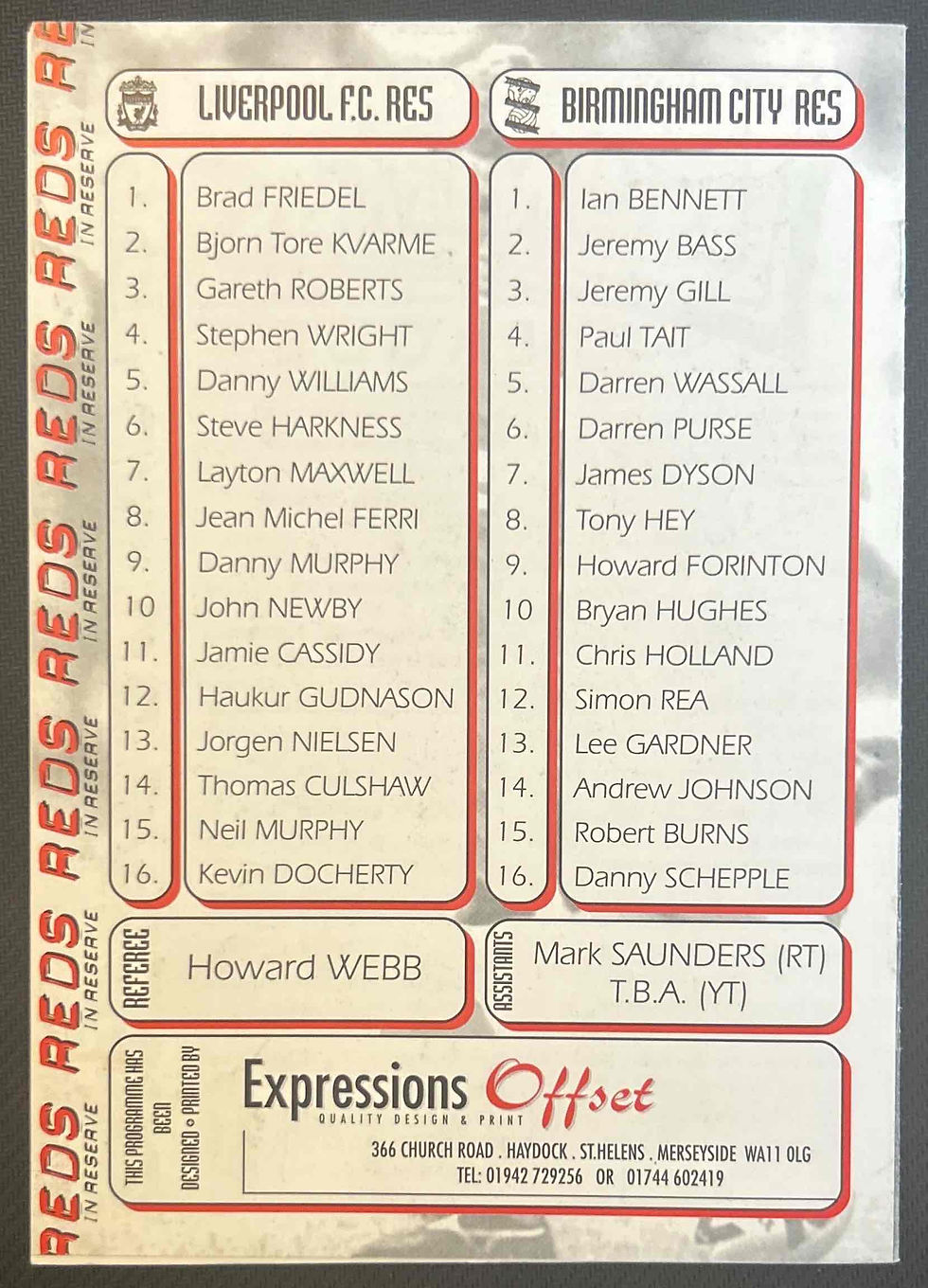 Thumbnail: Liverpool Football Programme