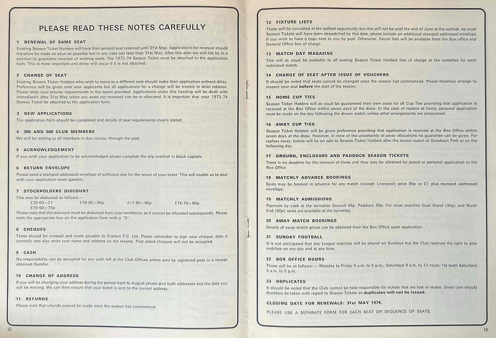 Thumbnail: Everton Football Programmes