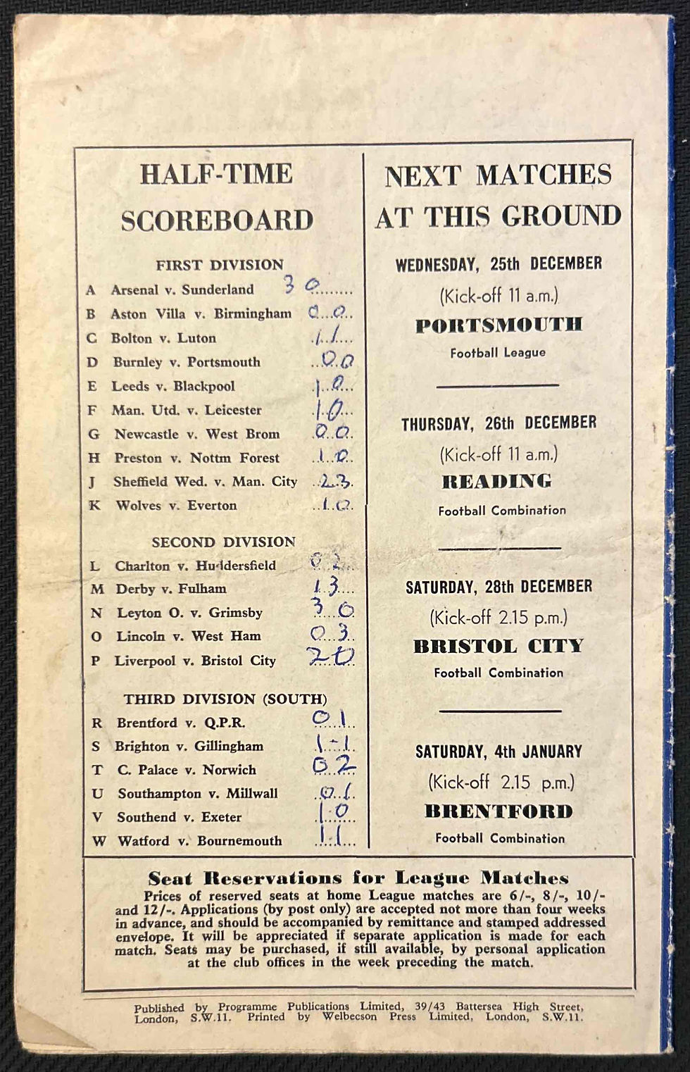 Thumbnail: Chelsea Football Programmes
