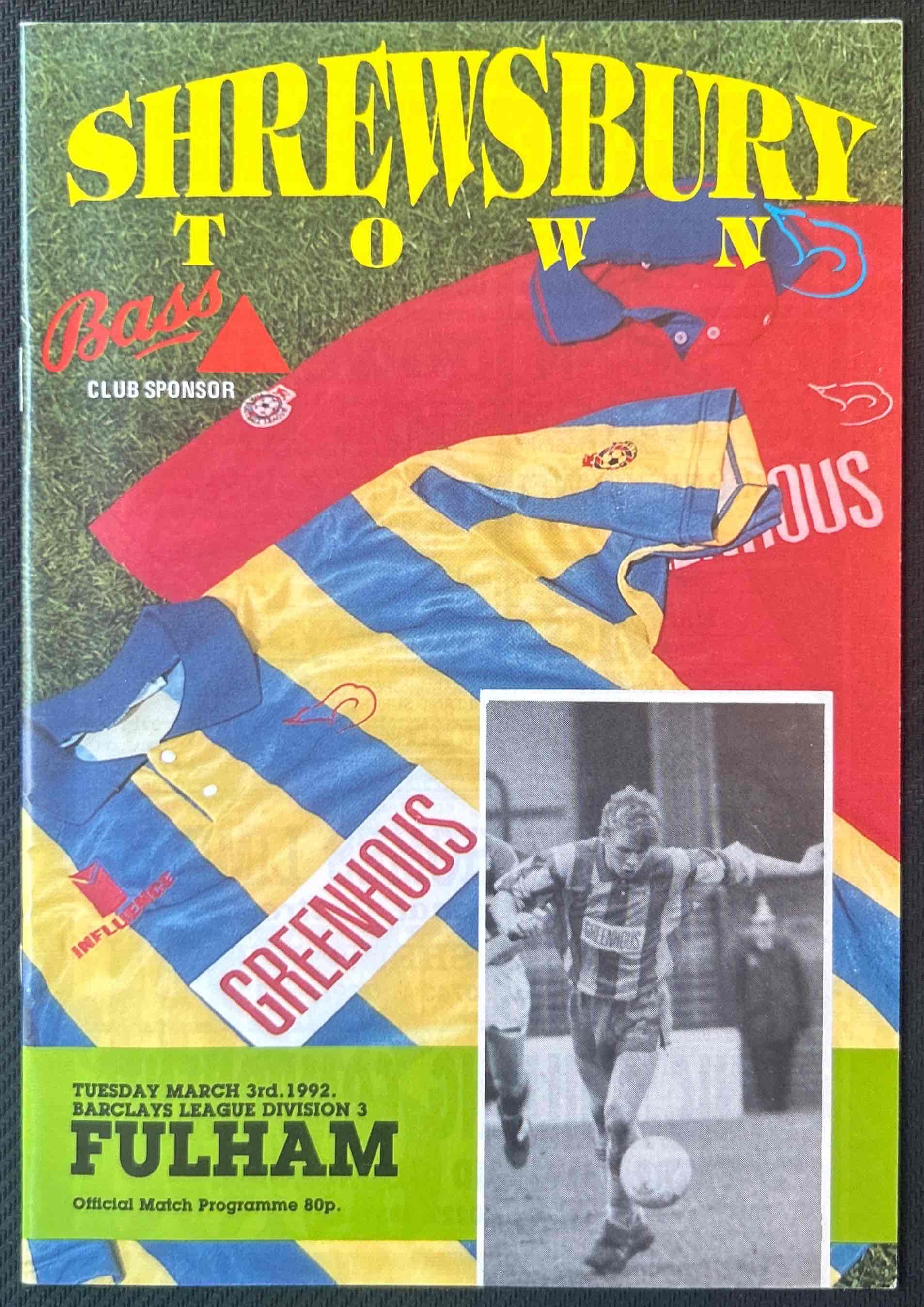 Shrewsbury V Fulham