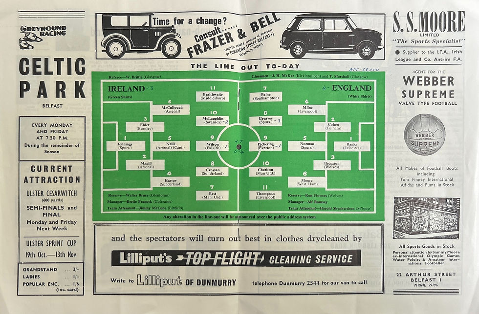 Thumbnail: 1964 Oct 3 Ireland V England