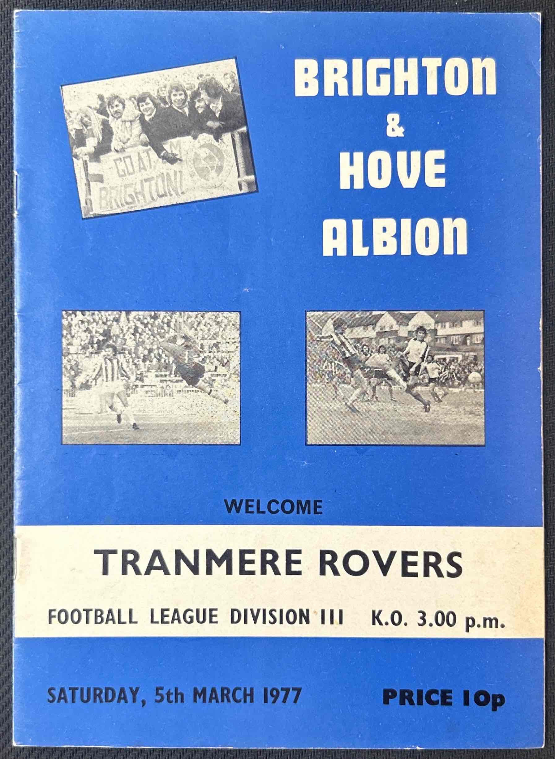 1977 Mar 5 Brighton V Tranmere