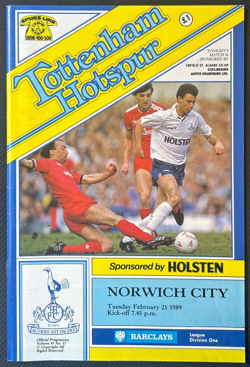 Tottenham V Norwich