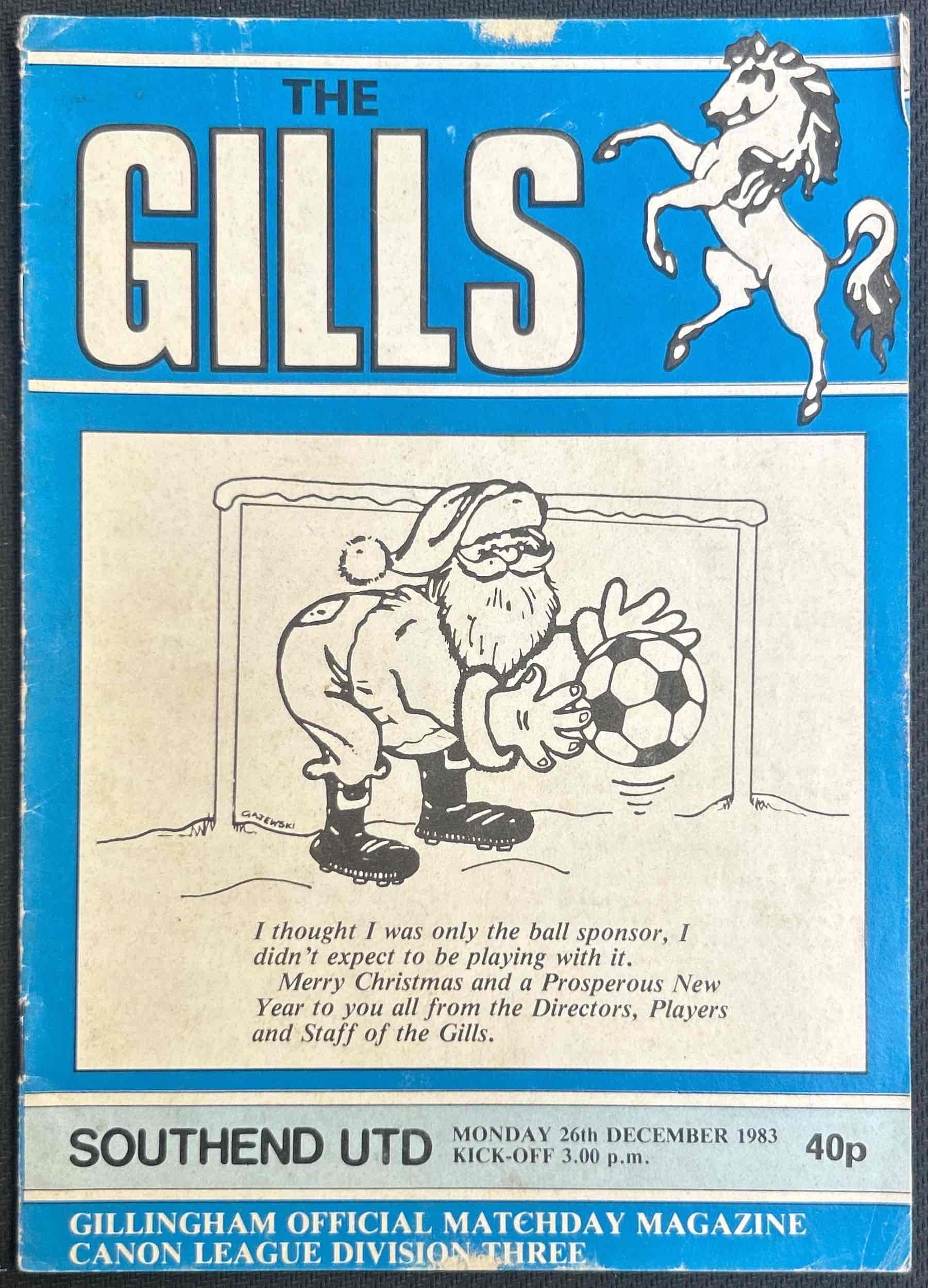 1983 Dec 26 Gillingham V Southend
