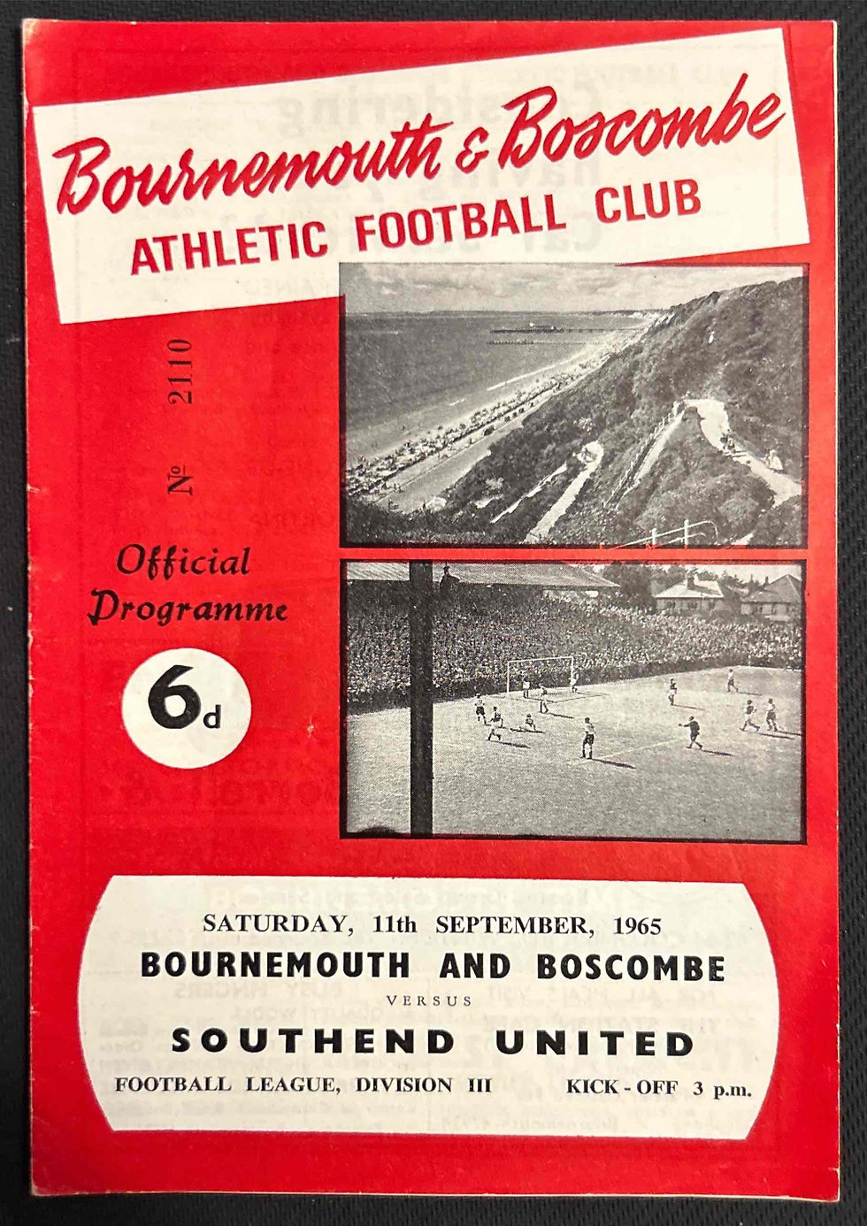 Bournemouth Football Programme
