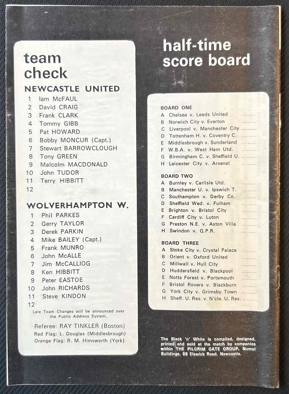 Thumbnail: Newcastle Football Programmes