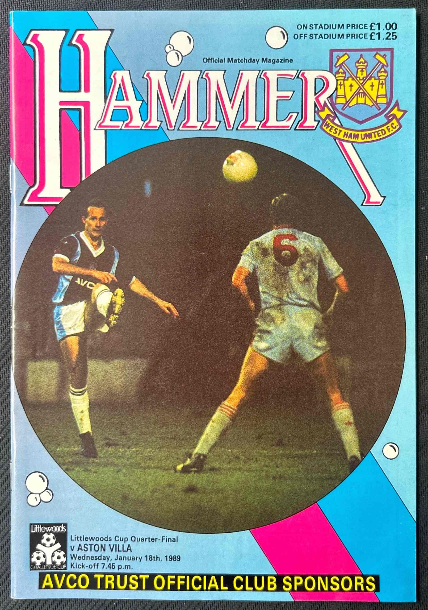 West Ham V Aston Villa