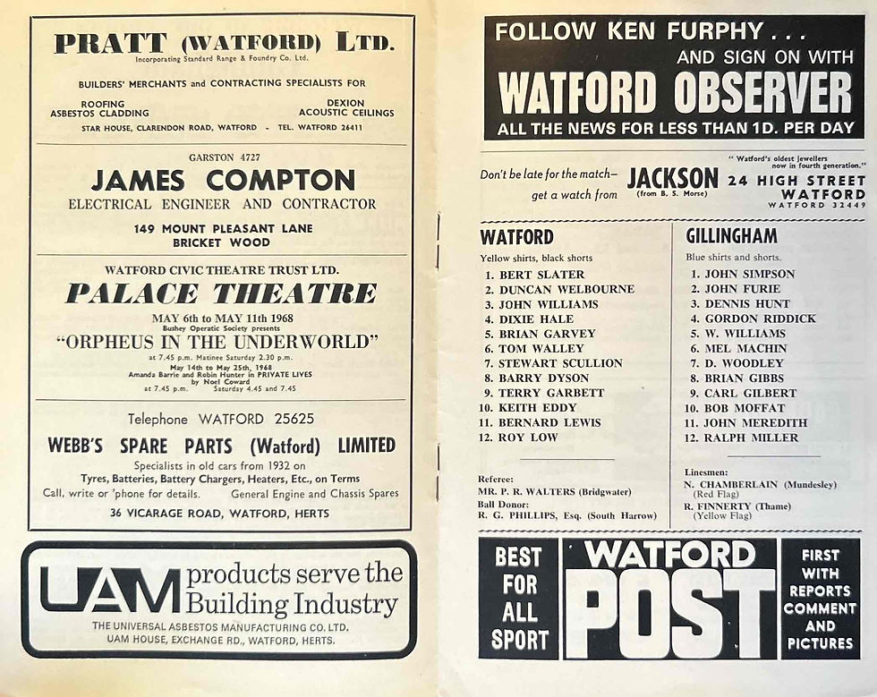 Thumbnail: Watford Football Programme