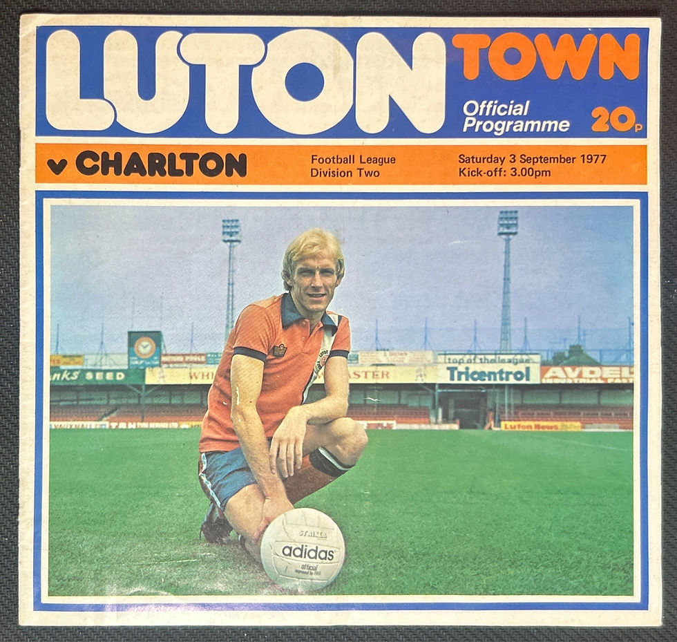 1977 Sep 3 Luton V Charlton