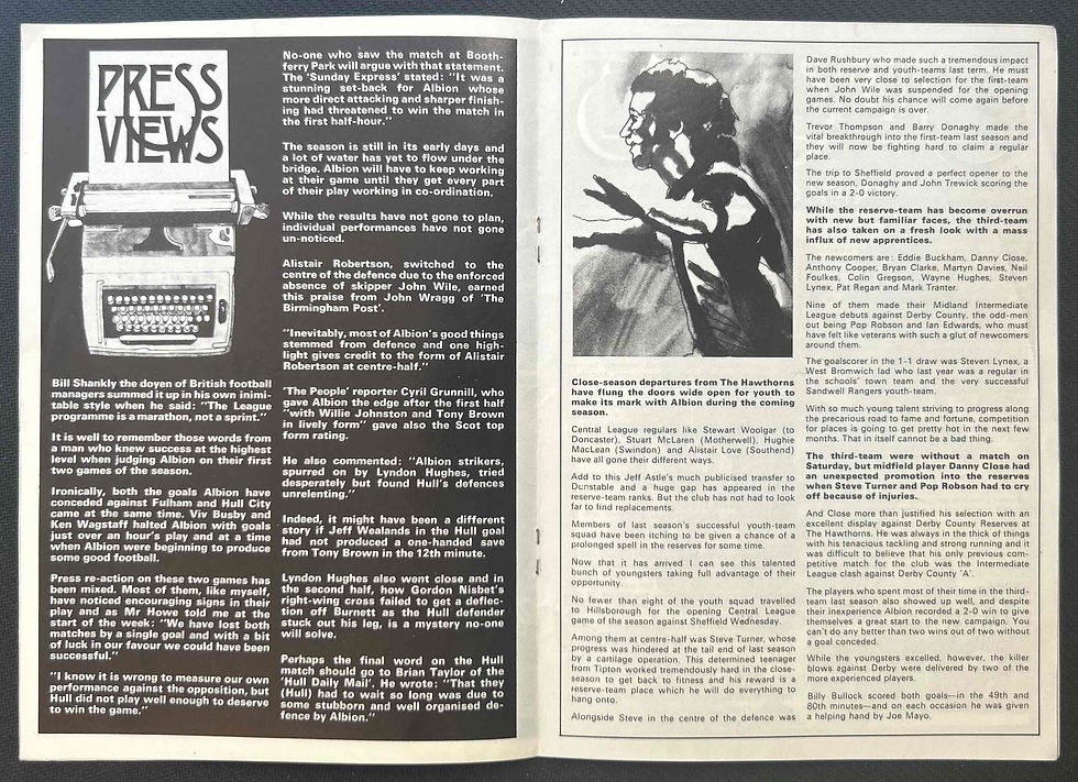 Thumbnail: 1974 Aug 31 West Brom V Sunderland