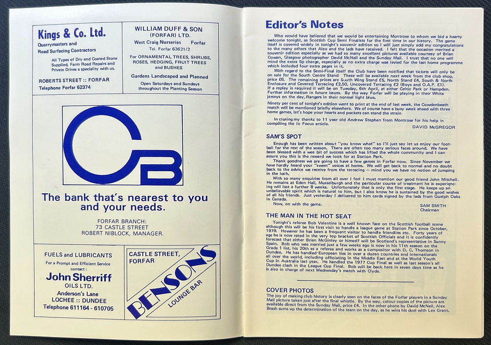 1982 Mar 17 Forfar V Montrose