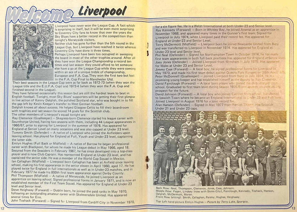 Thumbnail: Coventry Football Programmes